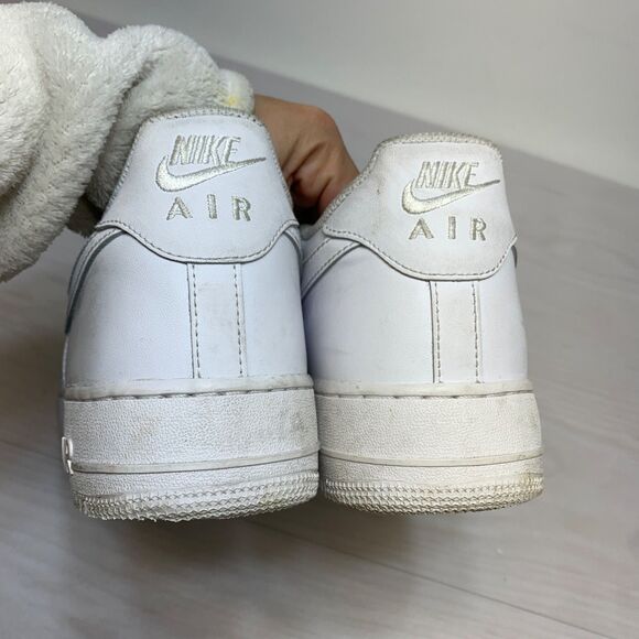 Nike Air Force 1 Low White Leather Men's Sneakers Size 13 CW2288-111 - Picture 5 of 9